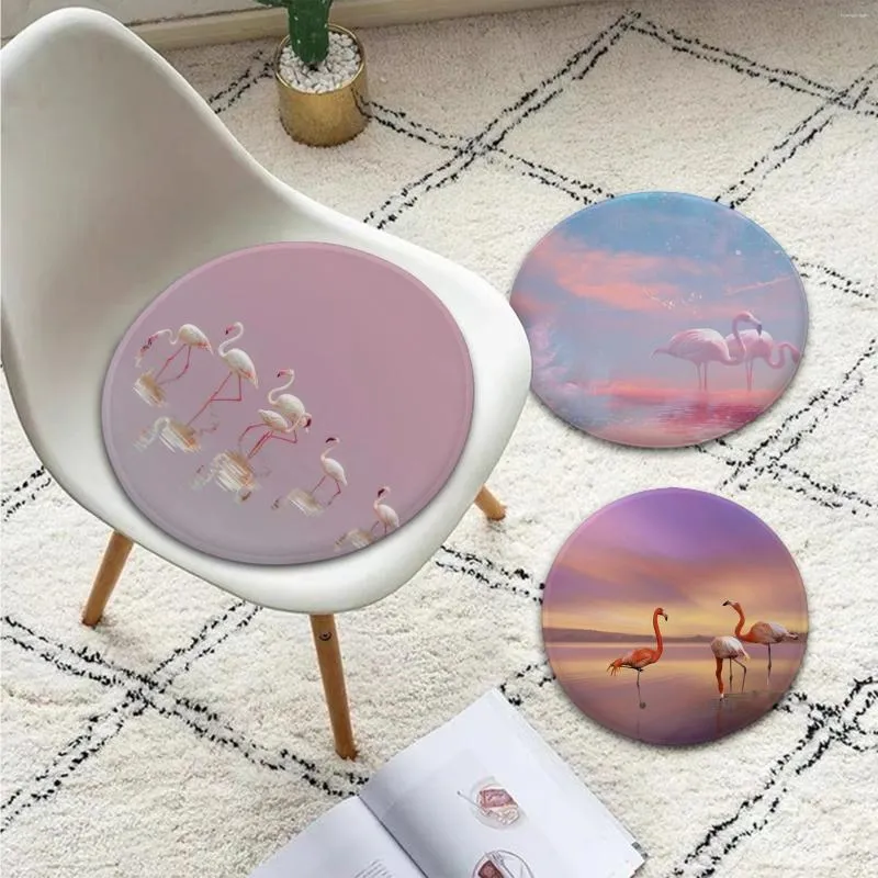 Yastık Flamingo Mat Avrupa Yemek Sandalyesi Ofis Masa Ped için Dairesel Dekorasyon Koltuğu