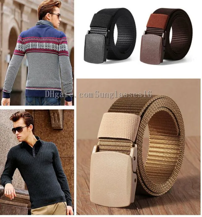 38mm Widefashion Man Women Women Belt Burchle Fãs Militares Tactical Solide Color Belts Durable Unisex3766805