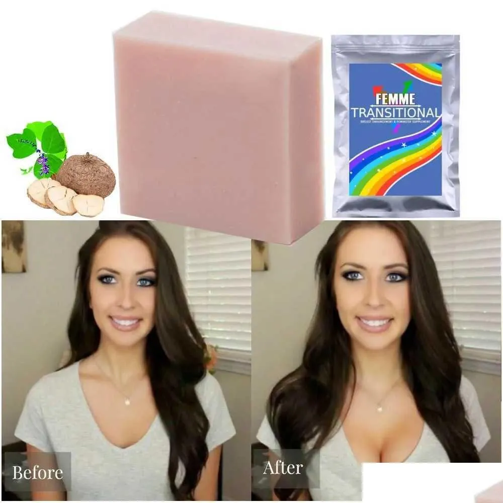 Savon à main agrandissement du sein FEMME FEMME FEMME FEMMES Poitrines plus grosses plus grandes Augmentez les seins plus doux Skin plus jeune pour les hommes LGBT MTF DHLPF