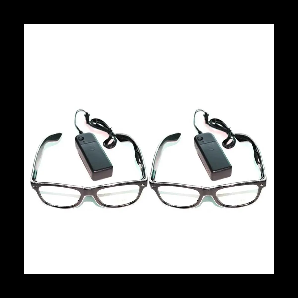 Zonnebrillen 1 Set van LED -brillen Zonnebril die gloeien in de Dark Party Supplies en feesten zijn gunstig voor kinderen en volwassenenxw