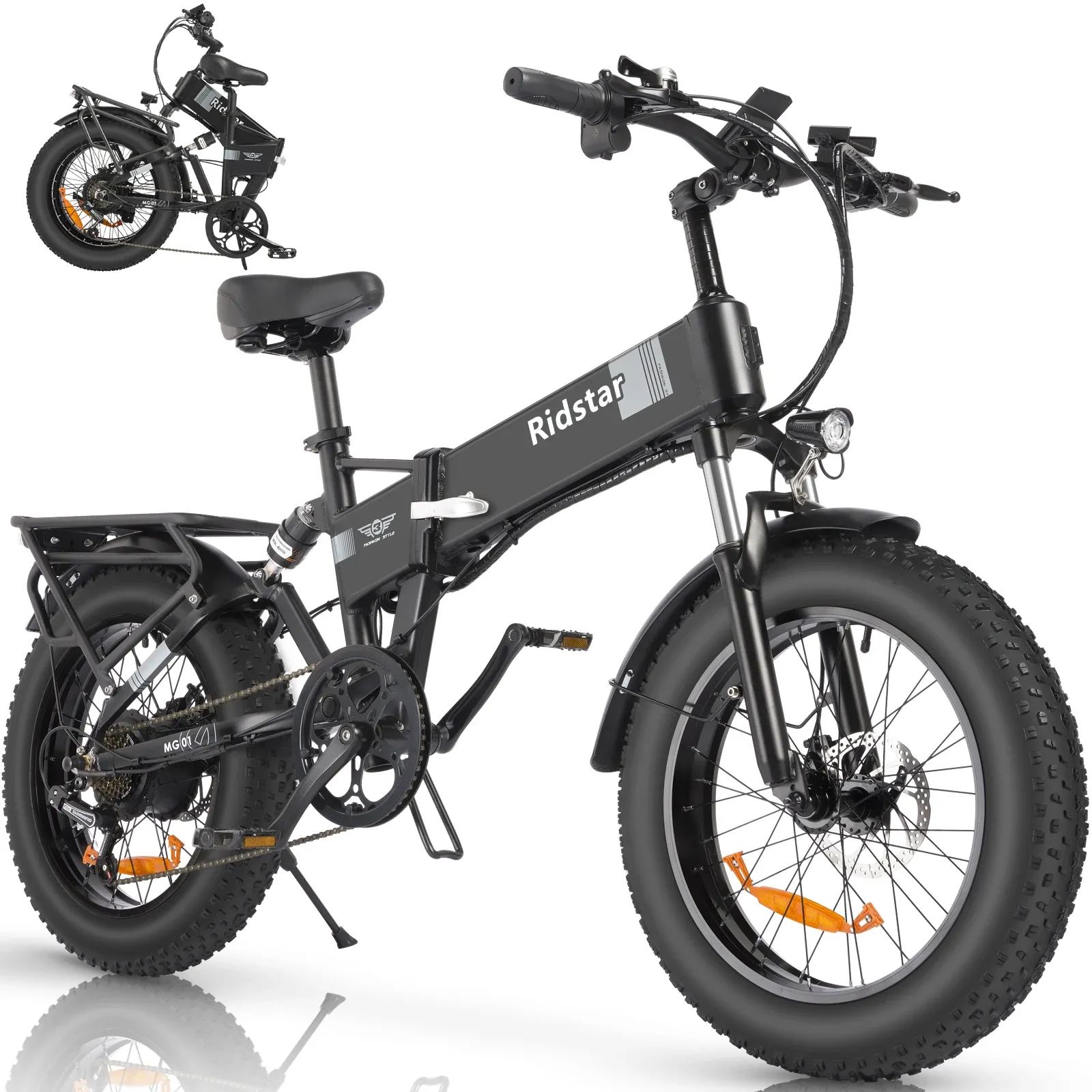 Bicycle H20 Electric Bicycle 48V 1000W Fat Tire Electric Bike 20 Inch folding Outdoor Best Mountain Bicycle Snow Ebike Waterproof 15AH