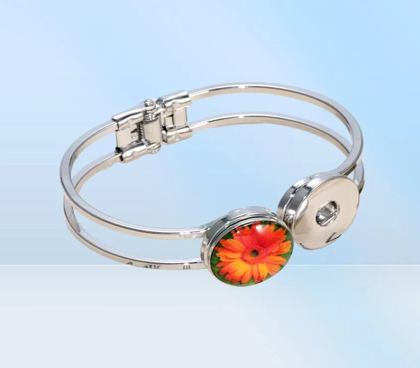 12pcslot hästtema glas charm 18 mm snap -knapp smycken för 18 mm snaps armband snap smycken kz0677155857633207794