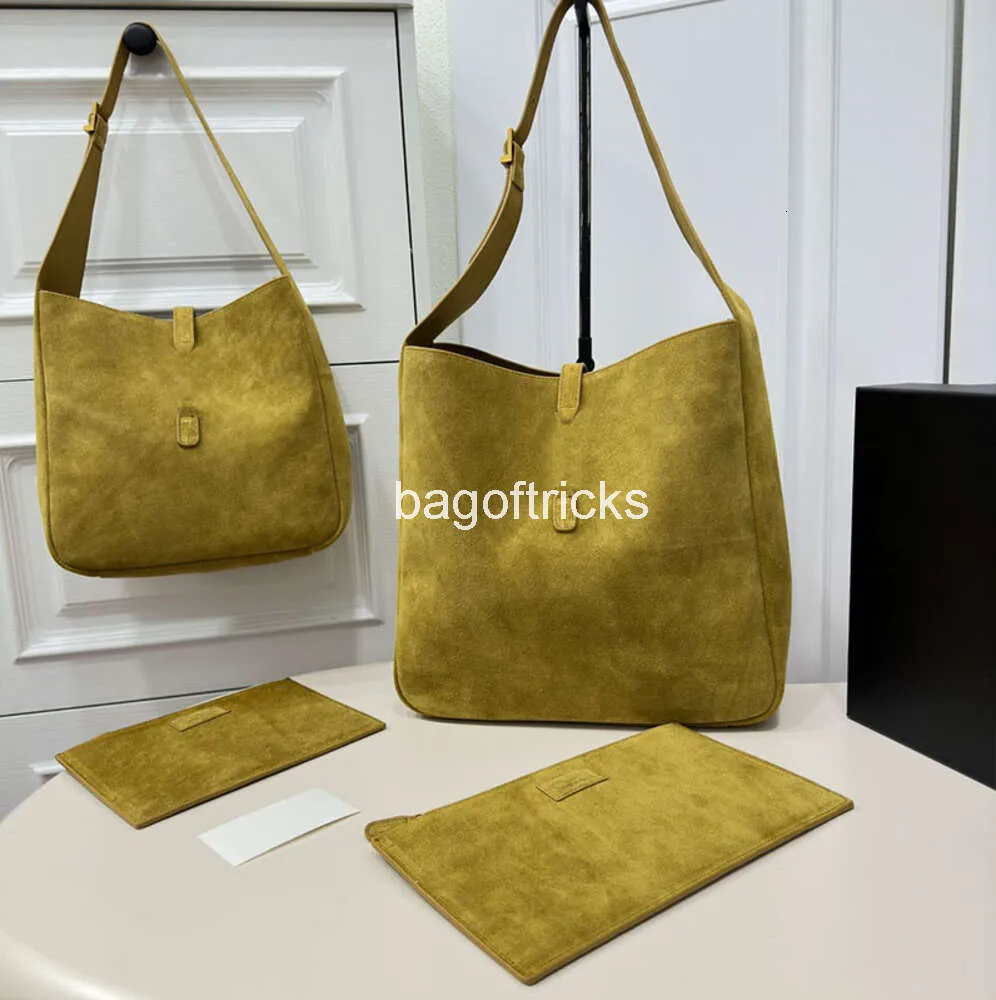 5a7 suede onderarm tas hobo handtas ontwerper vrouwen schouder axillaire zak mode hardware letter accessoires tote tassen met portemonnee 7a topkwaliteit