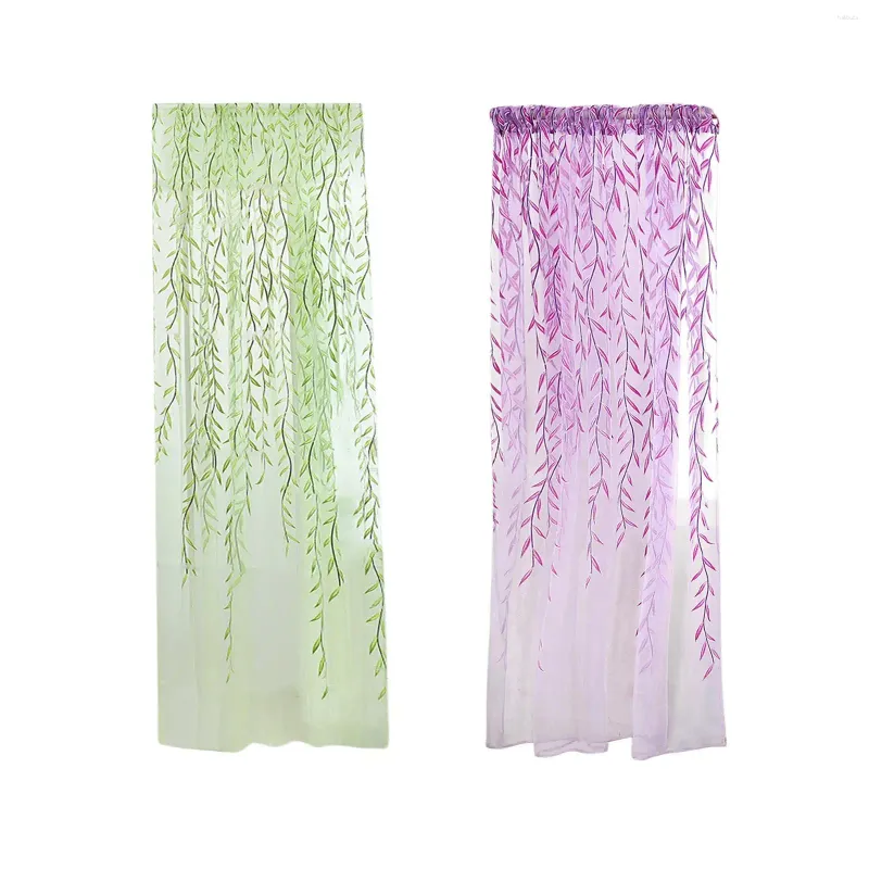 Ventres-rideaux Filtrage lumineux Drapes Rustique Breffable Farmhouse Voile Soft pour le salon de la salle de bain 39.37 '' x 78,74 ''