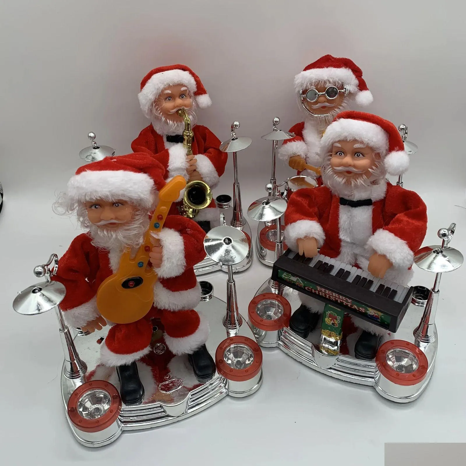 Musical Santa Claus Toy: Electric Dancing Figure with Piano