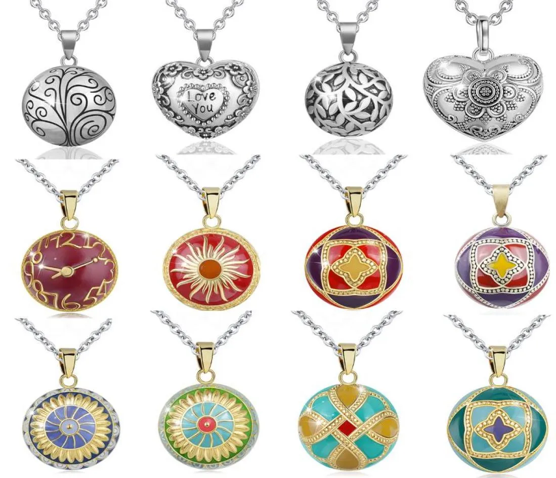 Pendant Necklaces Eudora 1 Pc Colorful Harmony Bola Ball Necklace With Link Chain Pregnancy Jewelry Chime Women Mom Gift6863719