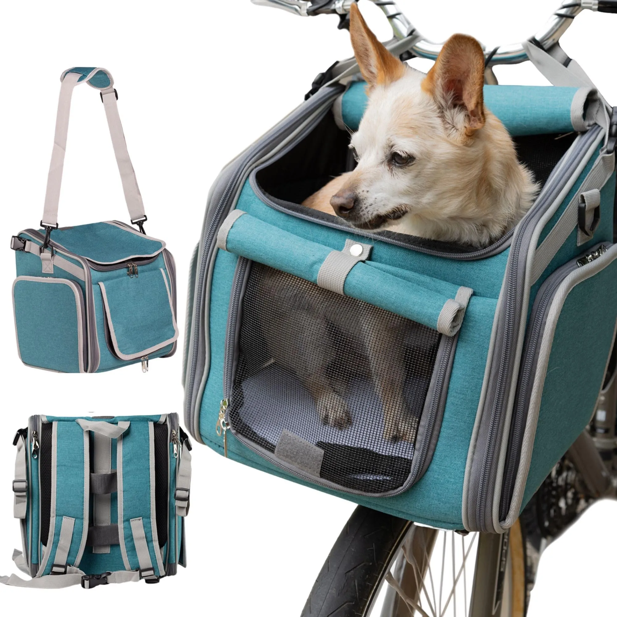Canasta De Portador De Mascotas Para Bicicletas Para Perros