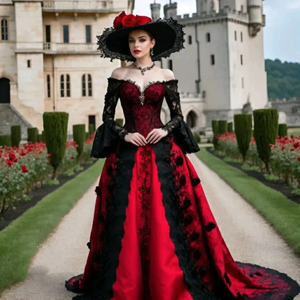 open lace back dress Amazon.com: CosplayDiy Women's Ghost Bride Cosplay Costume Gothic Bride Red  Dress Adult Gothic Wedding Dress XS : Clothing, Shoes & Jewelry main image 0