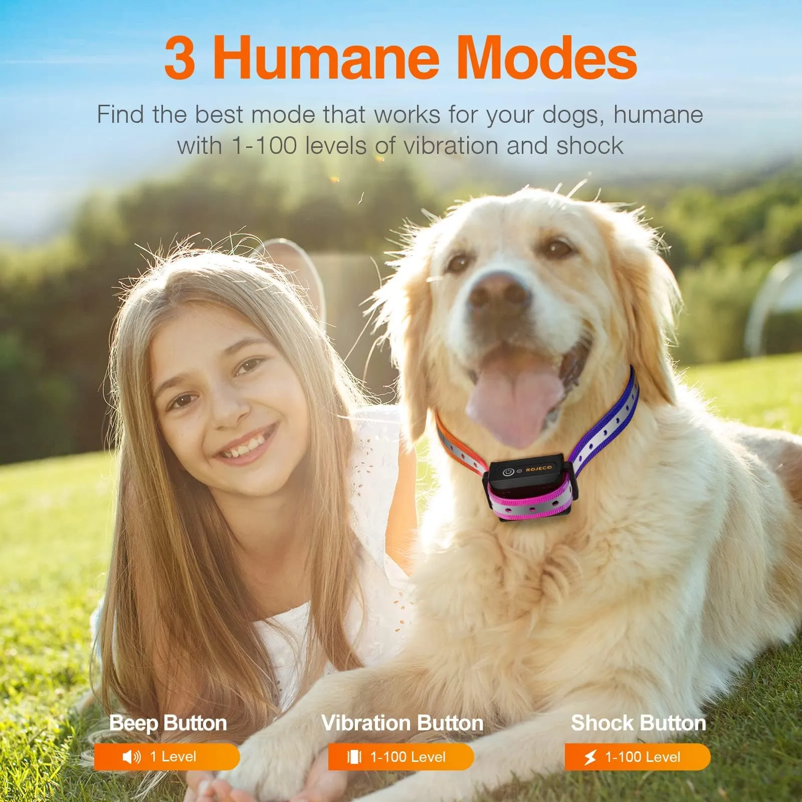 ROJECO Dog Training Collar with 3300FT Remote, IPX7 Waterproof Rechargeable  Electronic Collar for Small Dog, 3 Training Modes with Beep, Vibration, and  Shock, Buckle Closure from Dhgate Dog Collars - price 33.17