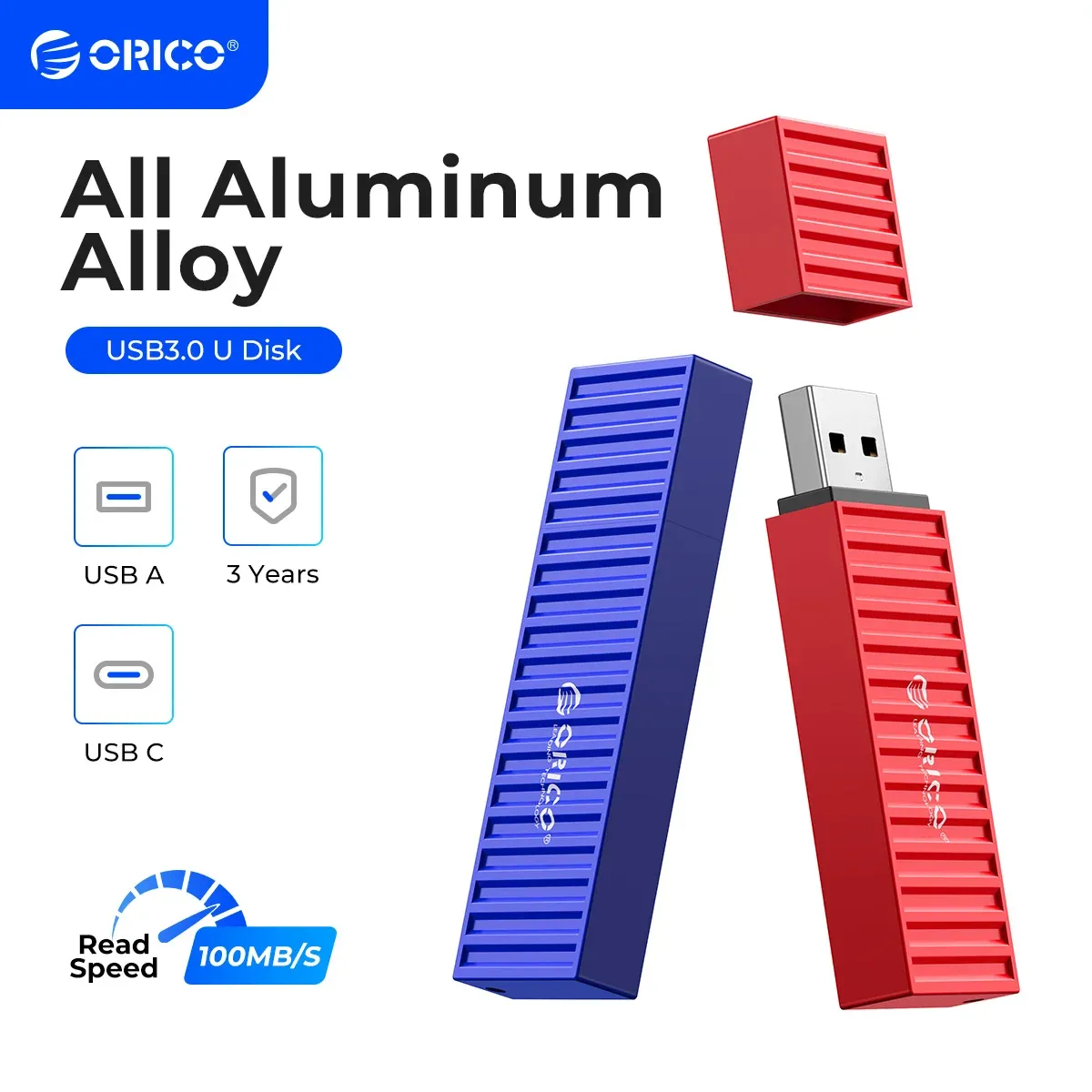 Orico USB 3.2 USBフラッシュドライブ32GB 64GB 128GB 256GBペンドライブメモリスティックメタルUディスクコンテナ形状デザインタイプUSB A