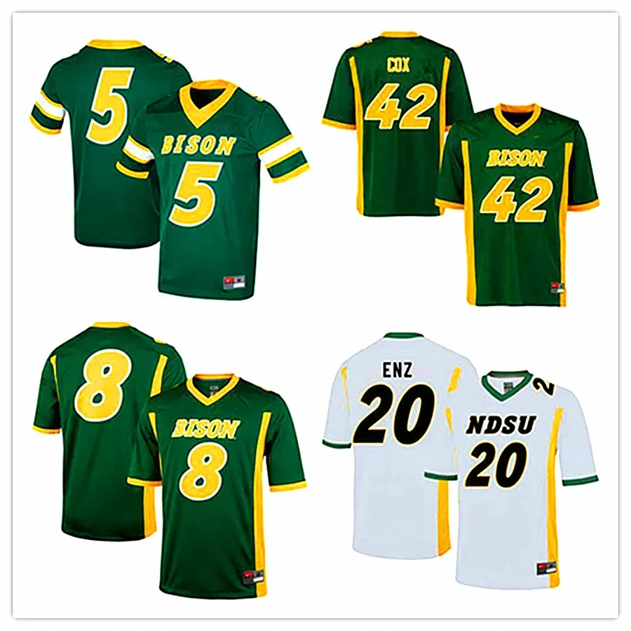 2024 Nouveaux maillots de football universitaire NCAA NDSU NDSU DAKOTA BISON JUSTOYAGE DE FOOTBALL