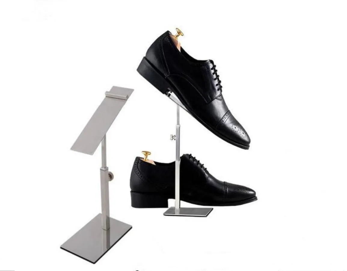 2pcs Multifunction sandals display stand women high heels display rack 2017 New Rotatable stainess steel men dress shoe display ho1750665