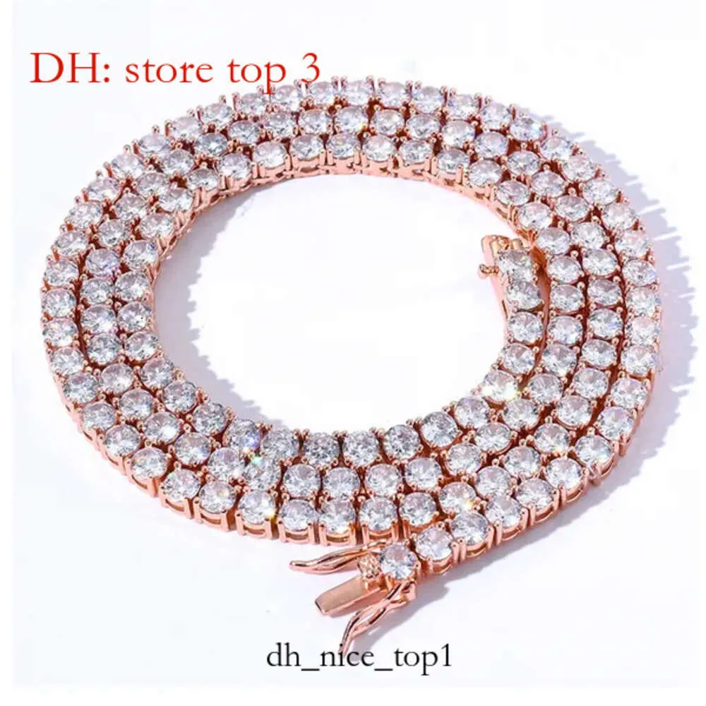 Tennis Bracelet 3 Colors Hip Hop 3mm4mm5mm Single Row Diamond Bracelet Jewelry Gift for Couples 5122