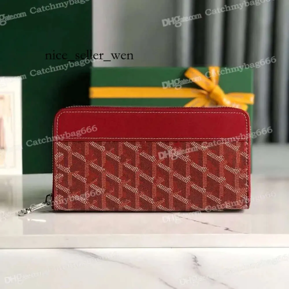 Goyaed Bag Designerin echter Leder -Brieftaschen Männer Frauen Kurz Geldbörse Modeskarte Taschengeld Tasche Luxuskupplung Faltbaus Geldbörsen Passport Wallet 7599