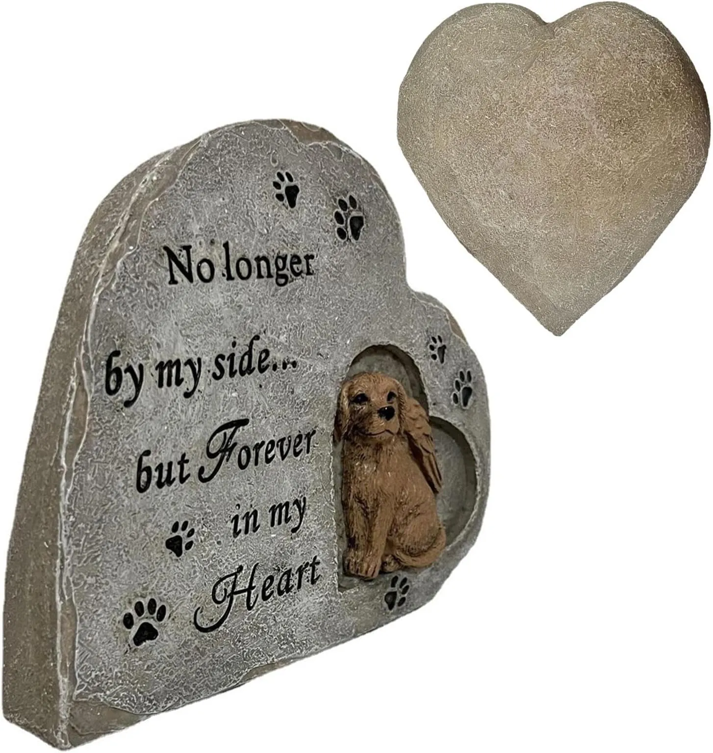 Pet Memorial Grave Marker - Resin Dog Memorial Gift, Garden Statue ...