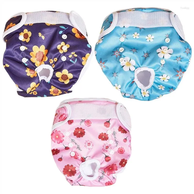 Vêtements pour chiens shorts pour animaux de compagnie pantalons physiologiques sanitaires briefs lavables couches menstruation femelle culotte s