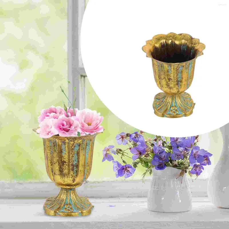 Vases Flowerpot Home Decor European Outdoor Flowerpots Vintage Wedding Roman Bonsai Planter Pathway Column Household Balcony