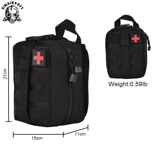 Sinairsoft Tactical Medical Medical First Aid Kit Ifak Emt Utility Mutk Mustment Pack Многофункциональная аварийная сумка Molle Upda For3700565