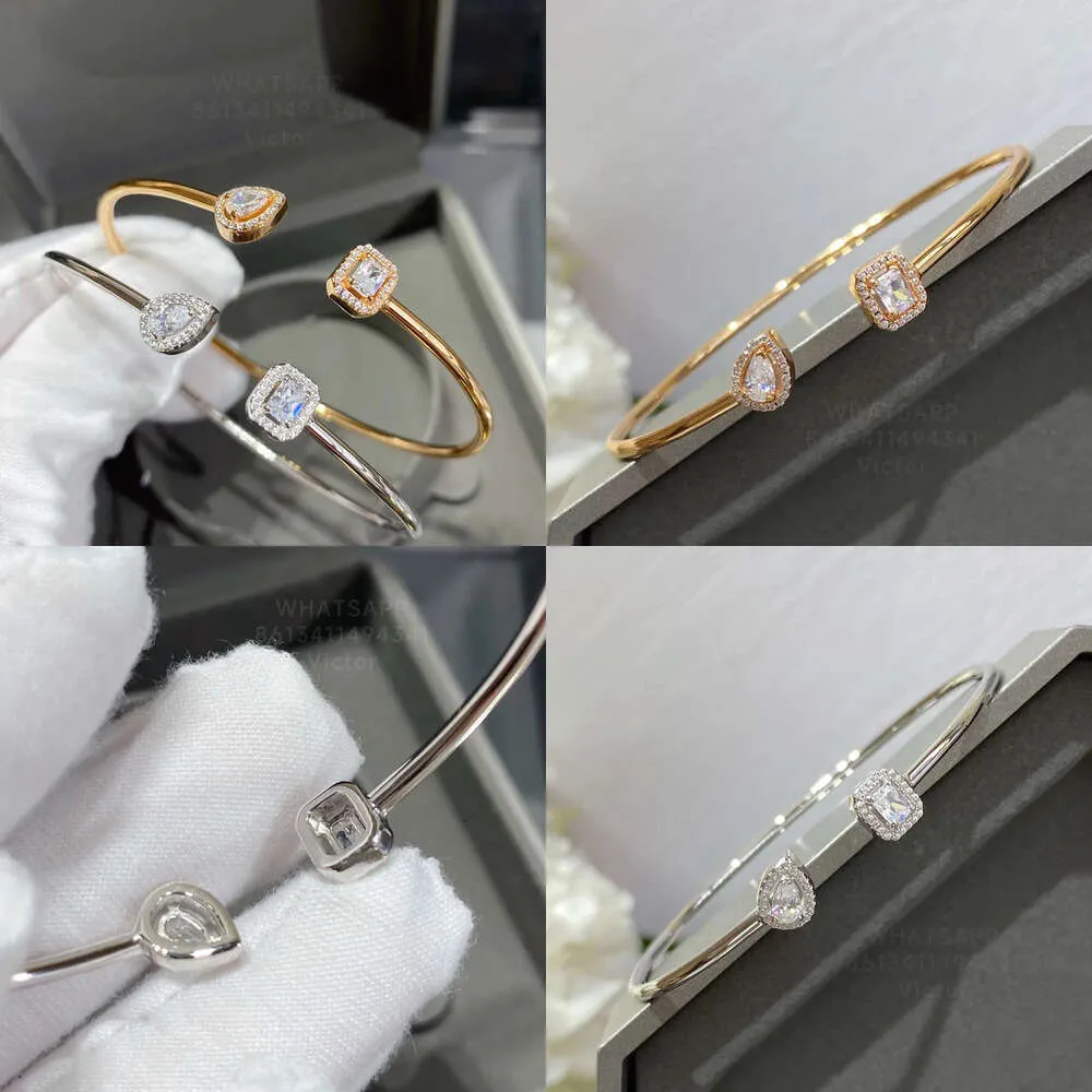 TWIN MY Bangle Bracelet for Woman Diamond Fashion T0P Quality Official Reproductions European Size Brand Designer with Box 019 Original Quality