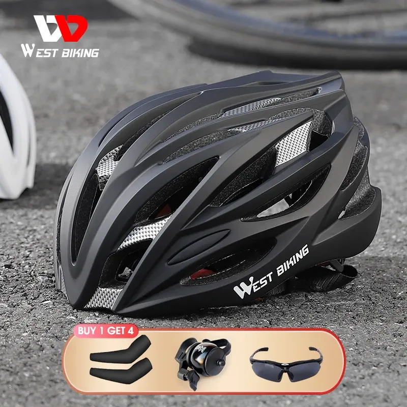 Accessoires West Biking Motorcycle Casques Bicycle Scooter électrique Protéger les accessoires pour hommes Sports Mtb en toute sécurité Casque de patinage pour femmes en toute sécurité