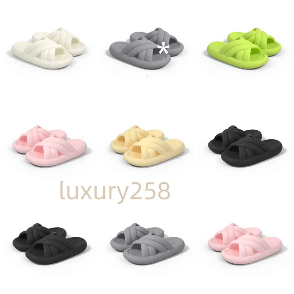 Shipping Summer New Slippers Free Product Designer for Women Green White Black Pink Grey Slipper Sandals Fashion-034 Womens Flat Slides GAI Outdoor 85 s