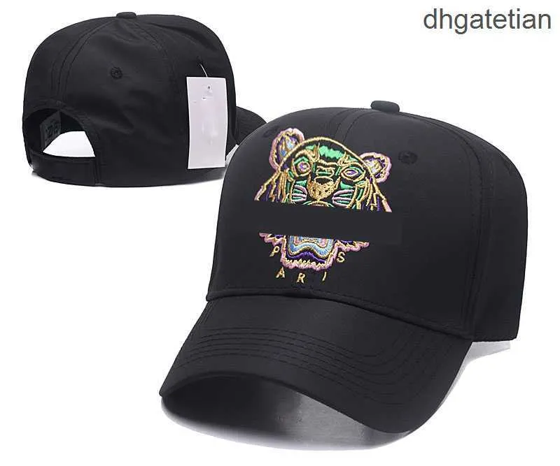 20P7 Designer Mens Womens Baseball Caps Tiger Head Embroidery Fashion Caps Summer Casual Hundred Take Hat Designer Mens Womens Cap 637