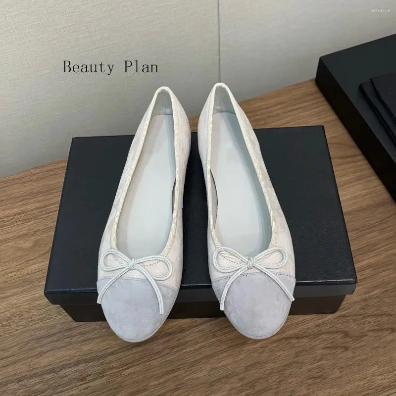 Casual Shoes 2024 Women's Point Toe Elegant Sexig Bow Ballet Flats Simple Classic Sandals Wedding Outfit Summer Vibe