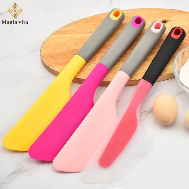 Moulds Silicone Cake Cream Baking Scraper NonStick Butter Spatula Cutter Chocolate Smoother Heat Resistant Kitchen Pastry Tools Scraper