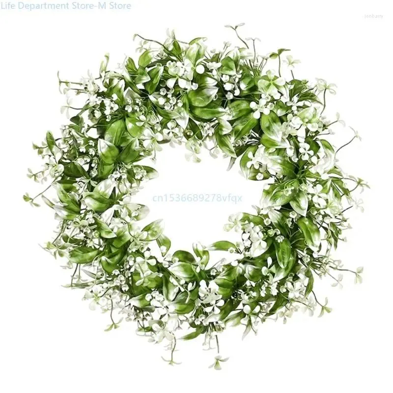 Decorative Flowers Spring Wreath Front Door For Garden Holiday Wedding Decorations