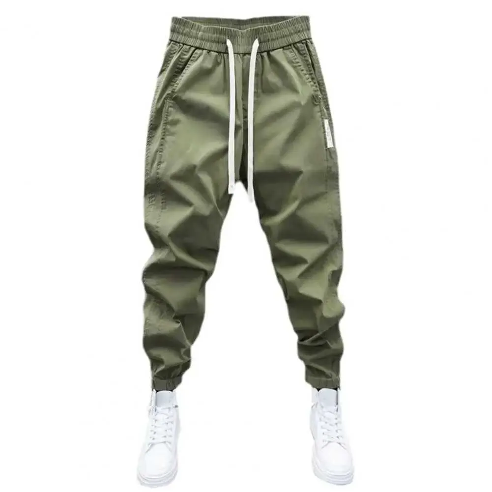 Pantaloni maschili maschili zte harem maschi pantaloni in vita elastica con tasche lunghezza della caviglia morbida e traspirante adatta per AL2404