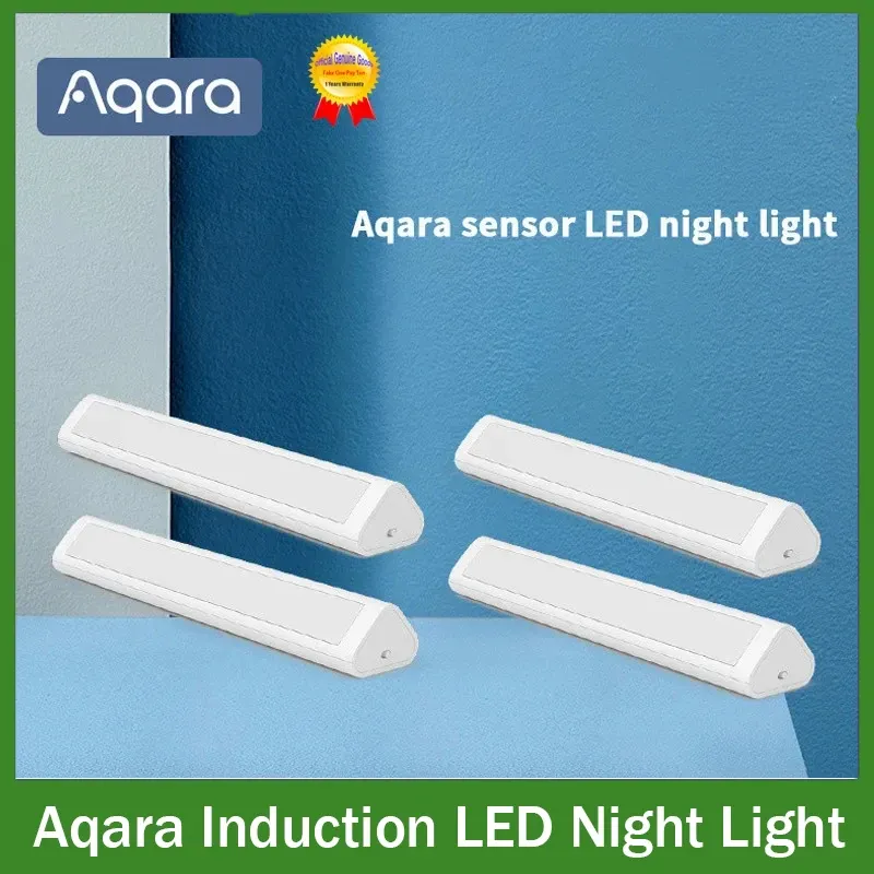 Kontrola indukcyjna Aqara LED Nocna instalacja magnetyczna z ludzkim czujnikiem światła ciała 2 Poziom jasność 8 miesięcy Tim Tim