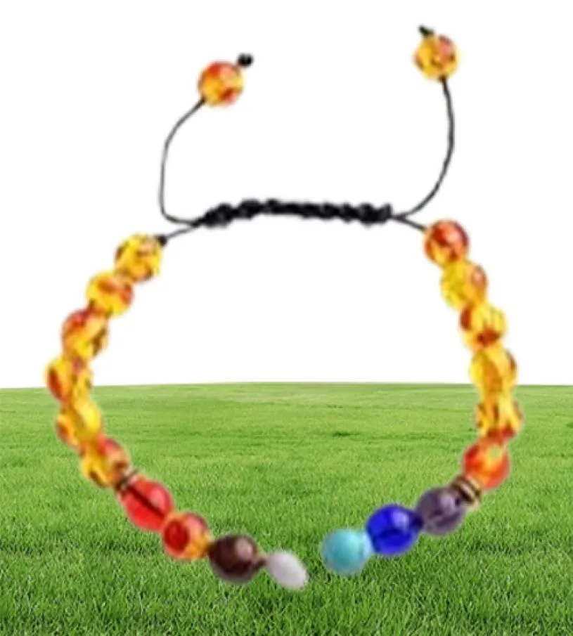 Sept Bracelets Chakra Bracelets pour hommes et femmes personnalité de la mode populaire 2019 Nouvelle liste d'huiles essentielles Diffusion Yoga48695488234551