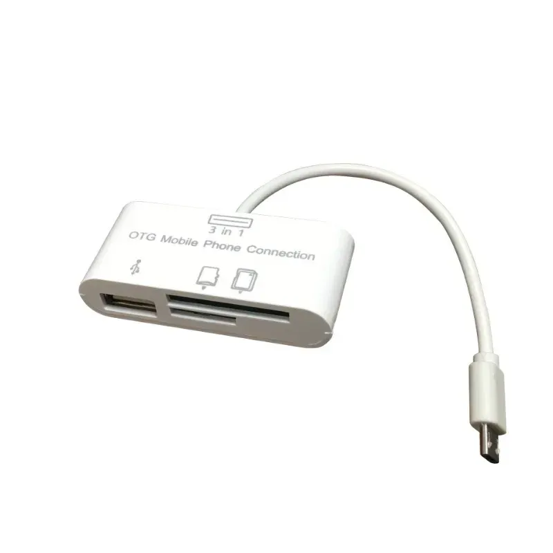 Adaptador Tipo-C TF CF SD Memory Card Reader OTG Compact Flash USB-C para iPad pro Huawei para MacBook USB tipo C Reader.