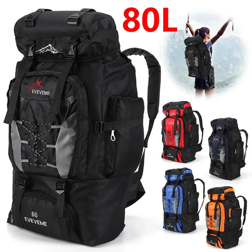 241127 80L Travel Backpack - Large Capacity Waterproof Hiking and Camping Bag for Men and Women - Outdoor Mountaineering and Tourist Sport Bag 241127 80L Travel Backpack - Large Capacity Waterproof Hiking and Camping Bag for Men and Women - Outdoor Mountaineering and Tourist Sport Bag