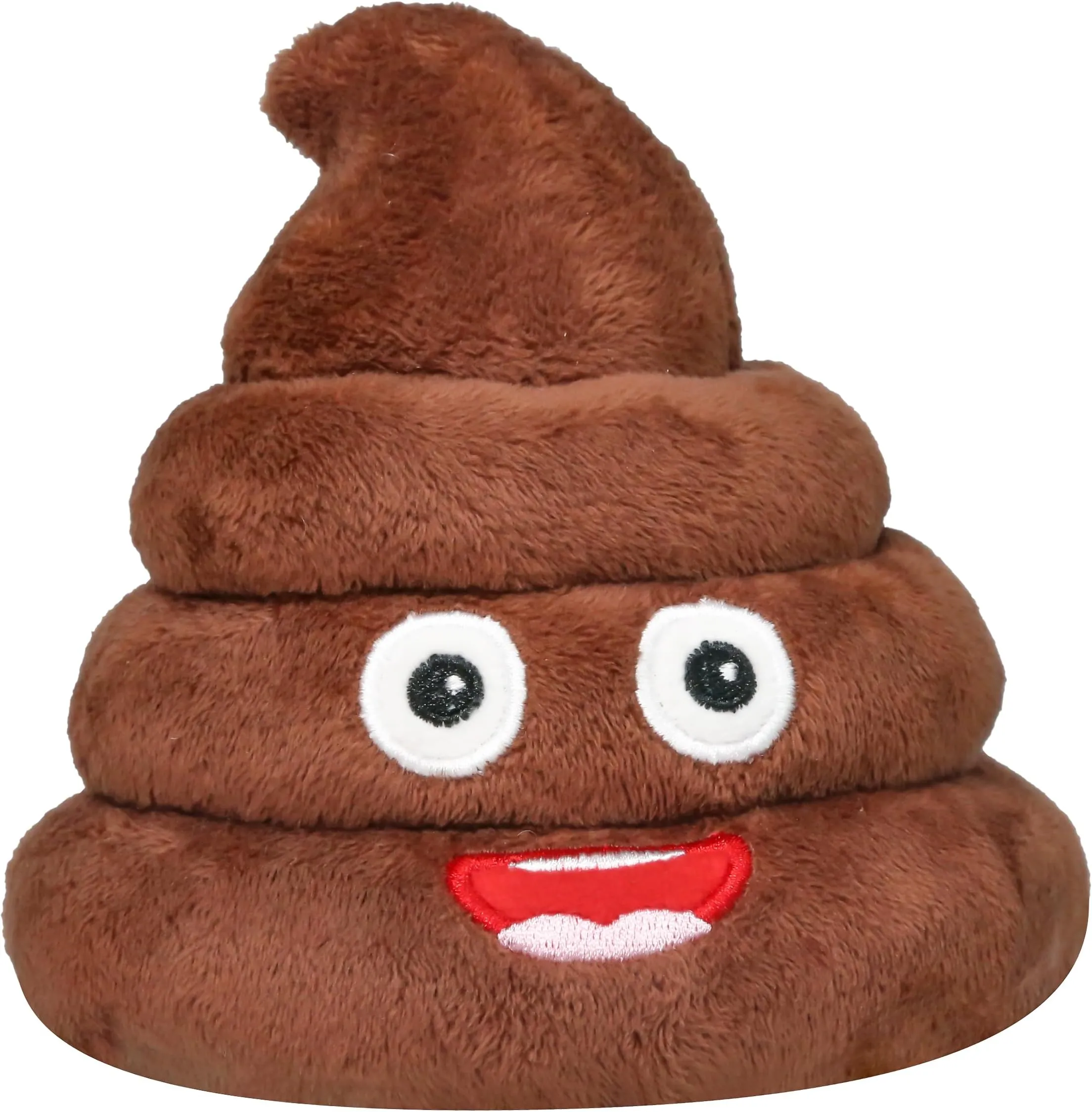 Funny Poop Emoji Dog Toy - Plush, Soft, Squeaky, Gag Gift for Kids ...