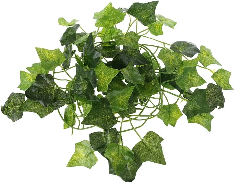 QUOZUO Bearded Dragon Tank Accessories Terrarium Plants, 2