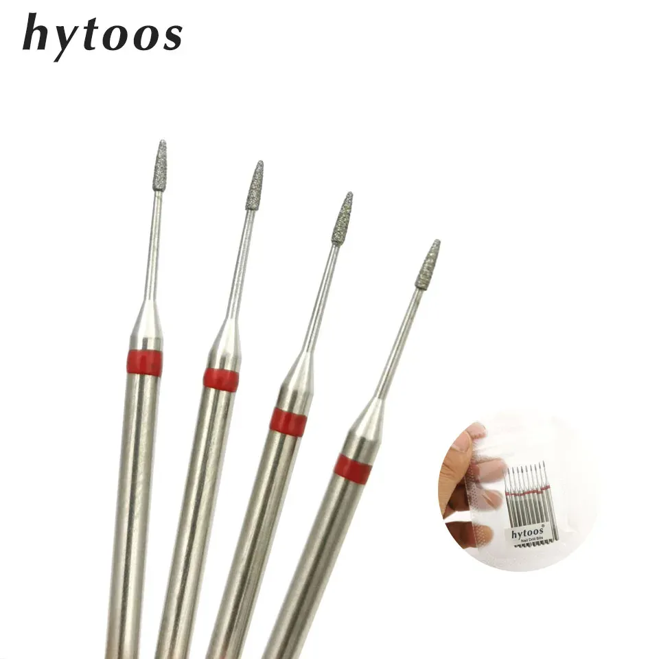 ビットHytoOS 10pcs/Pack Small Cone Grinding Head 3/32 FINE DIAMOND CUTICLE NAIL DRILL BITS ELECTRIC DRILLSアクセサリー