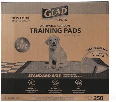 Glad For Pets Black Charcoal Puppy Pads | Puppy Potty | Cuotas sin interés