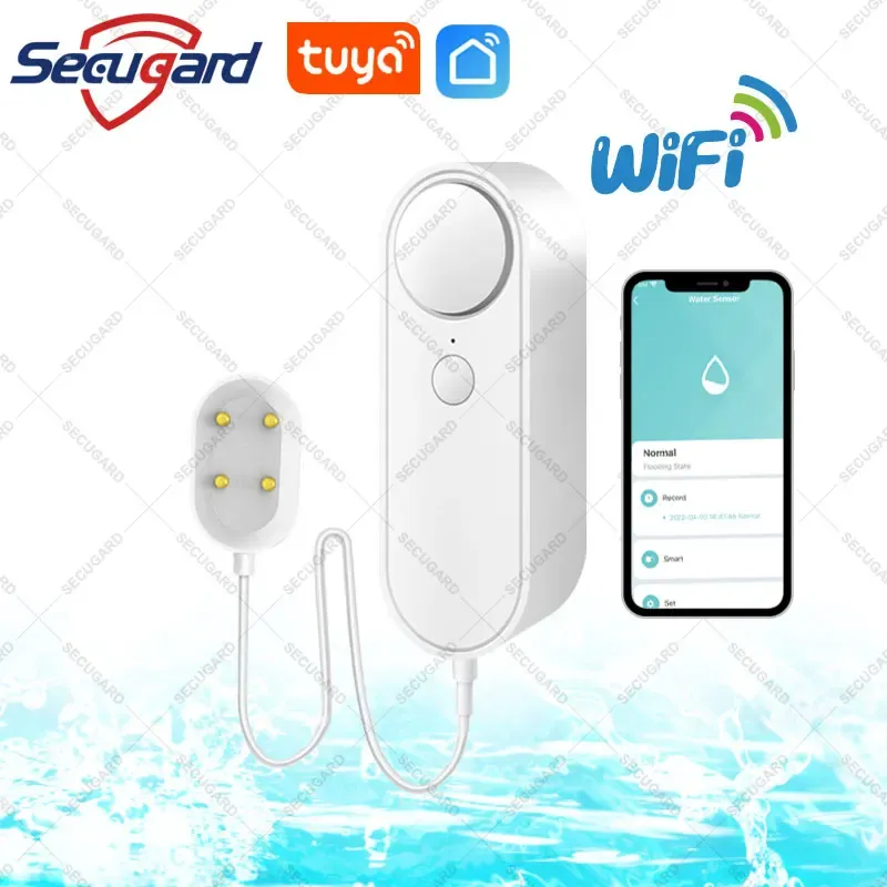 Módulos Tuya Wifi Nivel de agua Sensor de sonido Alarma Detector de fuga de fugas Smart Home Alert Overflow Detectores de fugas de inundación