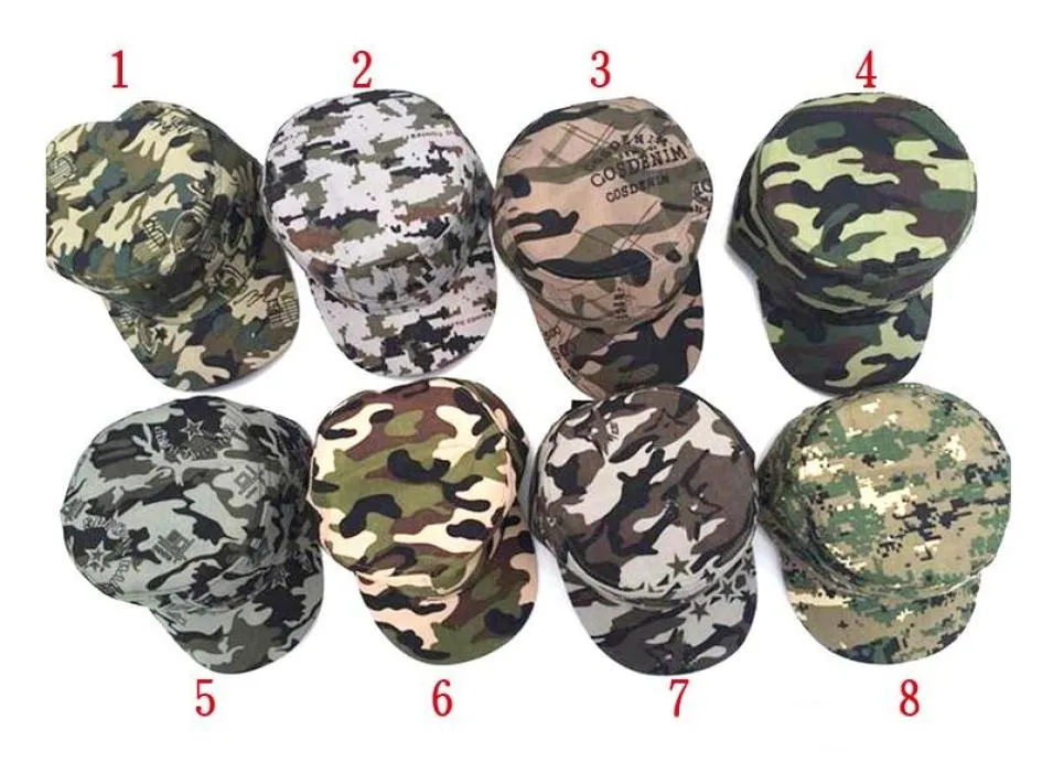 8Color Hommes et femmes en toute sécurité Camouflage Camouflage Cap de baseball Lunettes de soleil Médies Men039 Uniformes Cap Hat M0056882163
