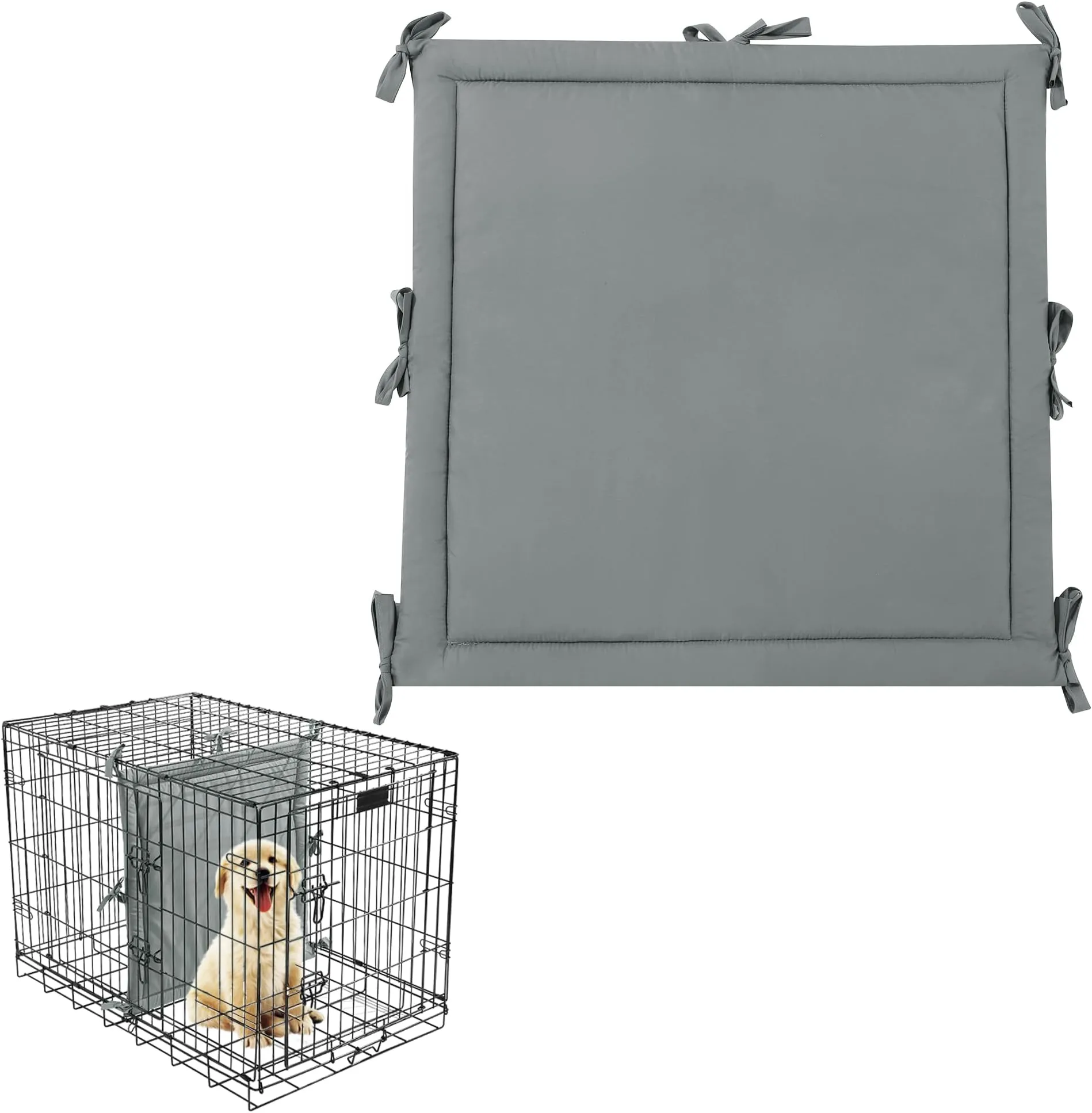 View of Soft Dog Crate Divider Panel for Puppy Training - Fits 24 H Crates ...