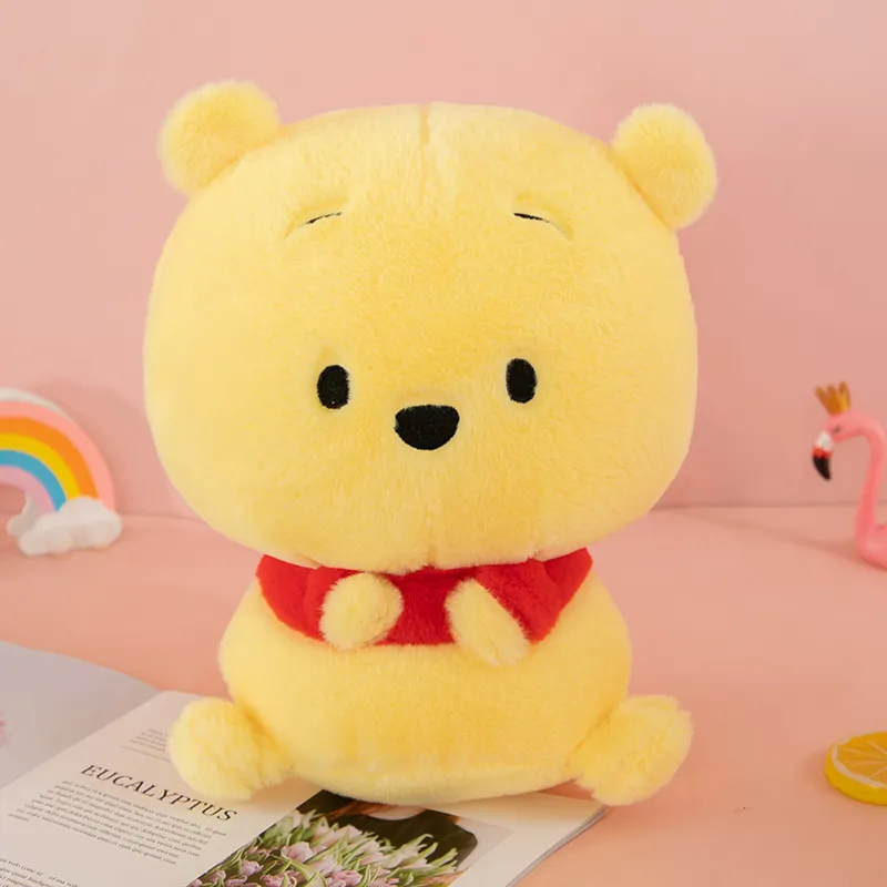 Wholesale cute pink yellow teddy bear plush toy pillow large doll gift