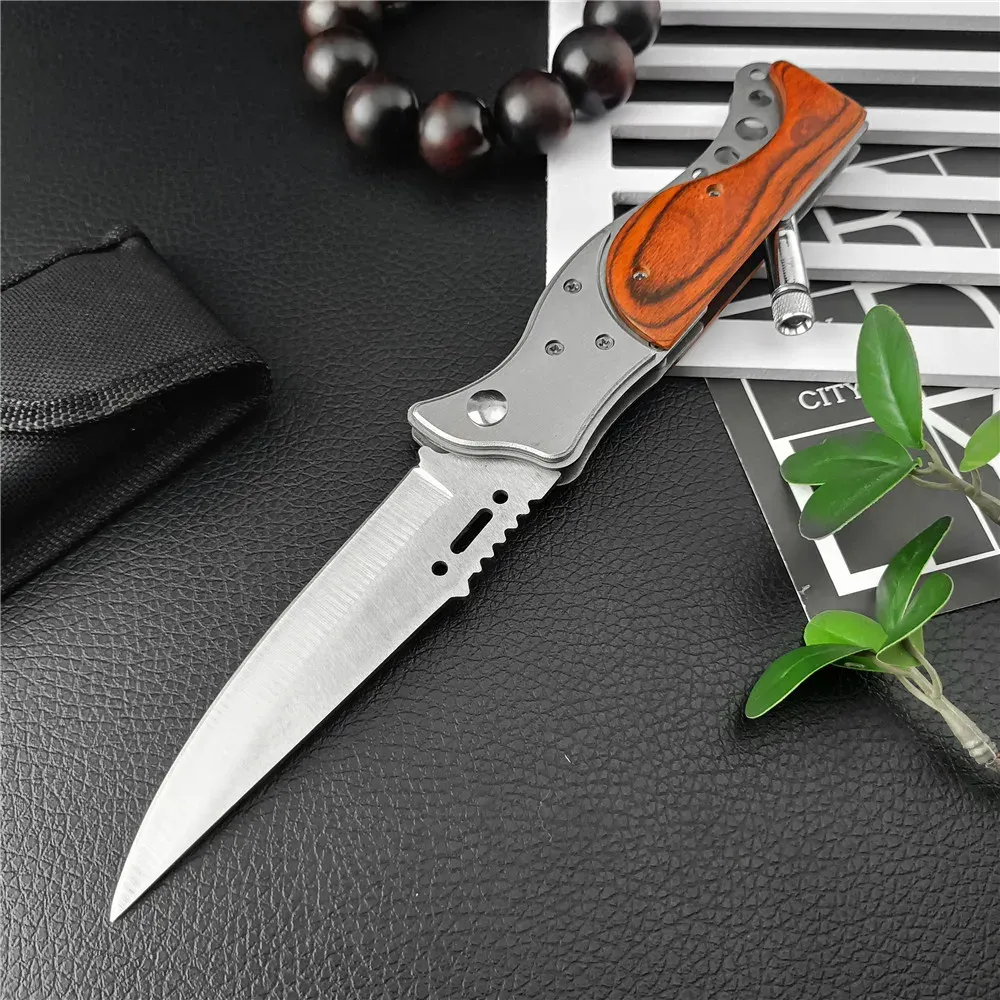 Auto mes met lichte camping EDC Portable Tools Bushcraft Survival Knife Combat Self Defense Tactical Folding Pocket Knives