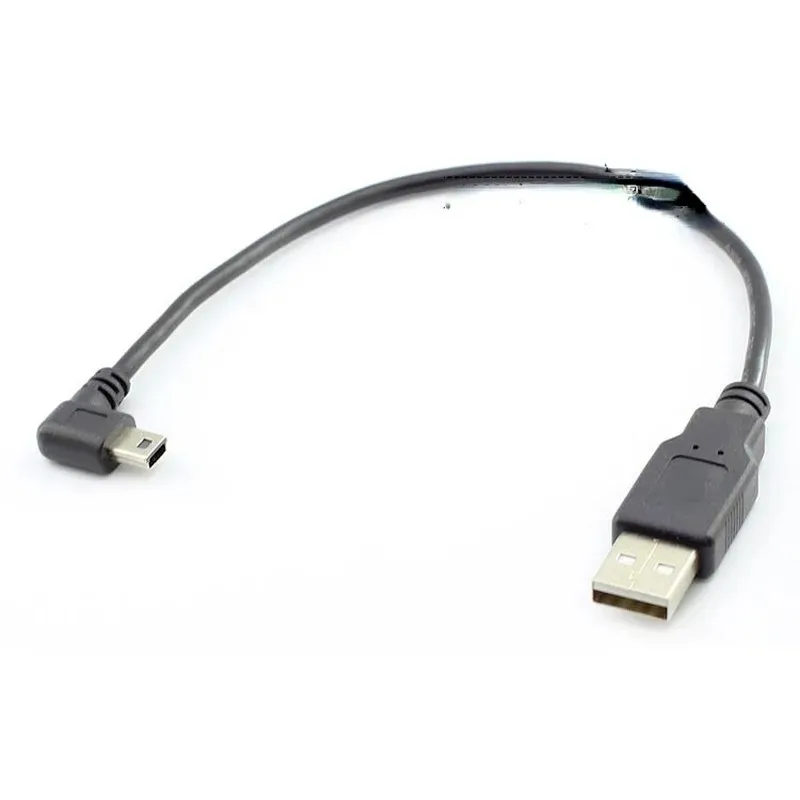 Mini Mini-USB-Datenkabel Ellbogen 90 Grad Rechtswinkel Ellbogen T-Port Data Kabel Mini 5Pin Draht Kupfer