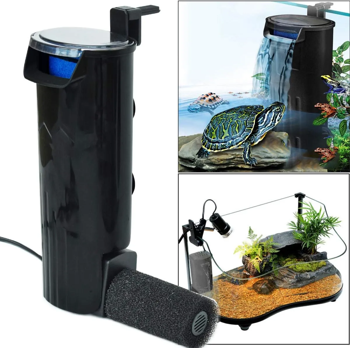 Image result for Low Water Level Aquarium Filter with Pump - Turtle & Fish Tank - Best ...