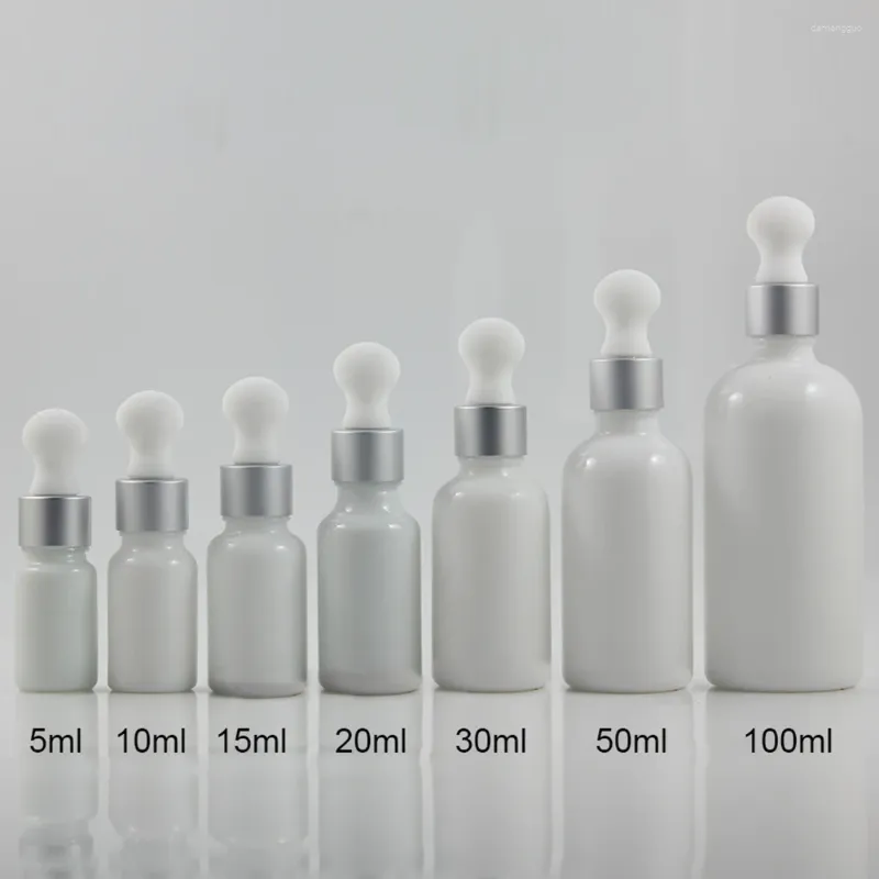 Botellas de almacenamiento Vender 100 ml de jade de jade vacío botella de pipeta de perfume esencial de aceite para recipiente recargable