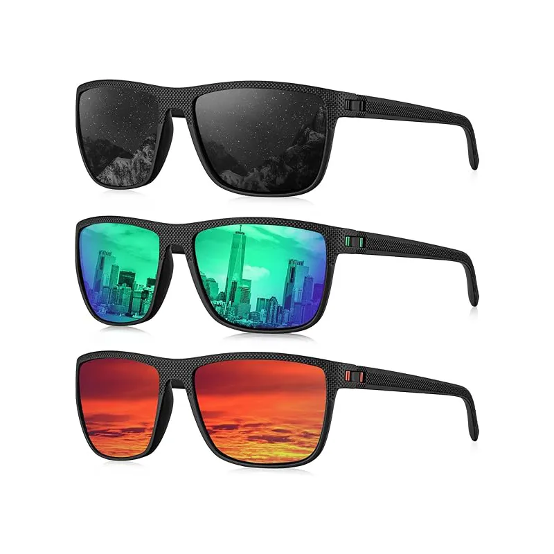 Polarized Sunglasses For Men 3 Pack Lightweight UV... From  display picture 1