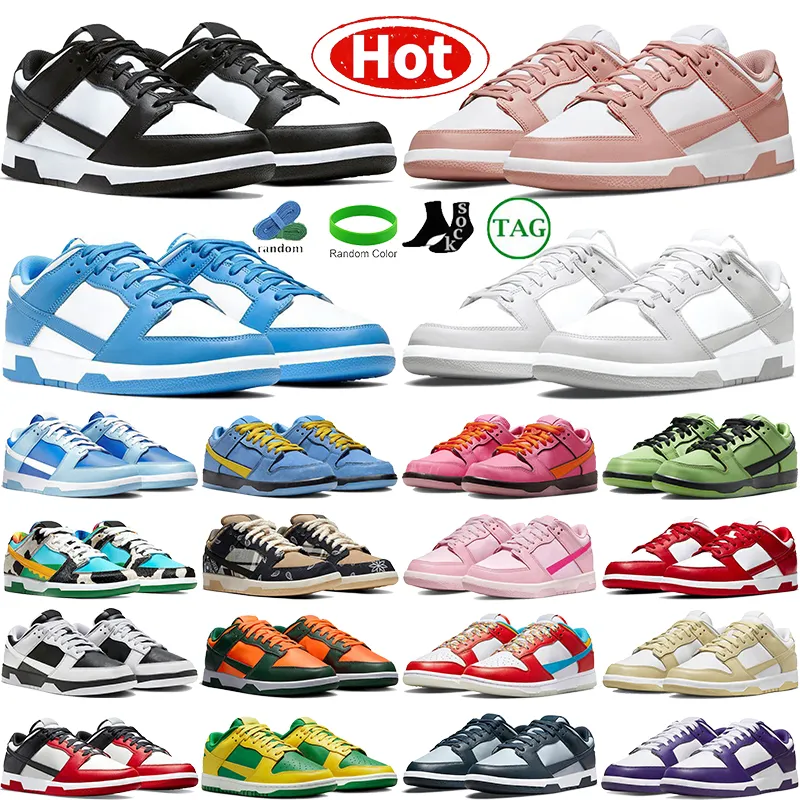 US Stocking Designer Running Shoes Mens Womens Low Sneakers White Black Panda Local Warehouse Triple Pink Reverse Brazil in USA men women casual trainers GAl