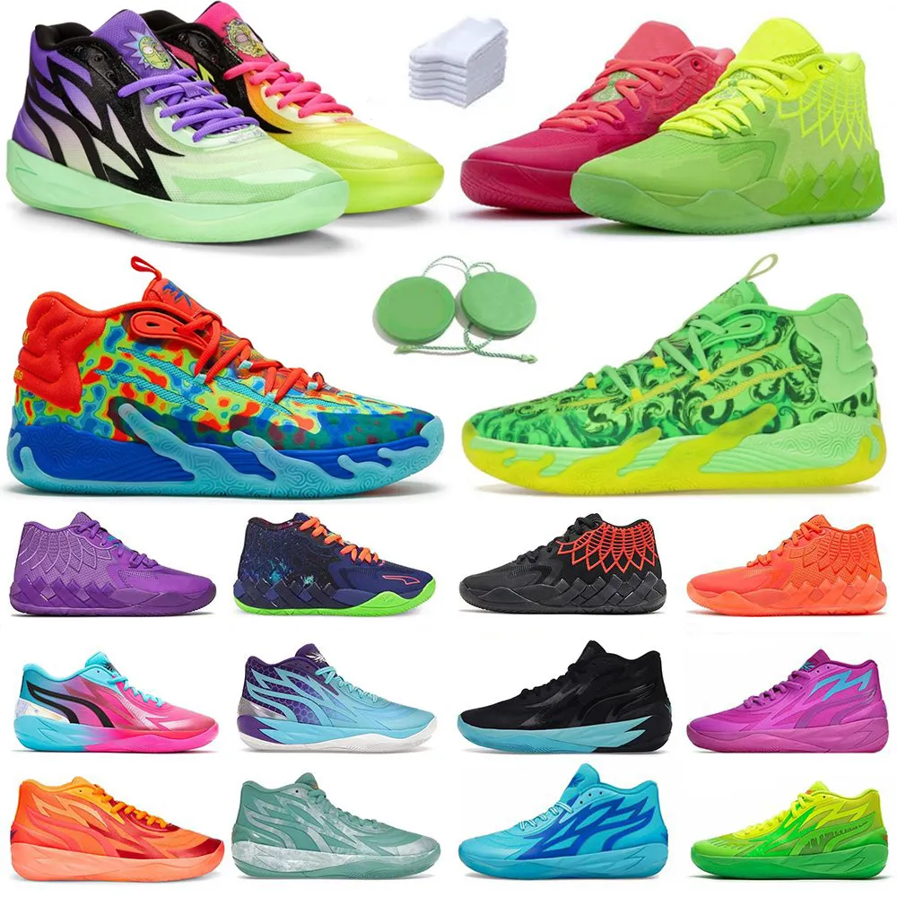 1.0 2.0 3.0 Chaussures de basket-ball pour hommes Sneaker Rick et Morty Spark Toxic Iridescent Whispers Blue Hive Multi-Color Fire Red Man Outdoor Trainers Sports Sneakers