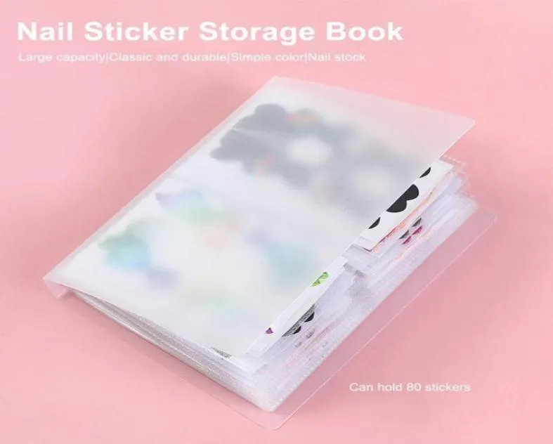 Storage Bags Nail Sticker Book Wear Resistant Transparent Smooth Edge Manicure Art Tools For Salon1524881